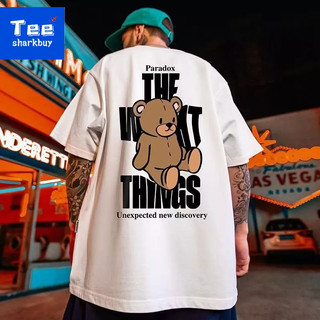  In Áo thun nam ngắn tay Unisex T-shirt Plus Size Đen / Trắng M-5XL