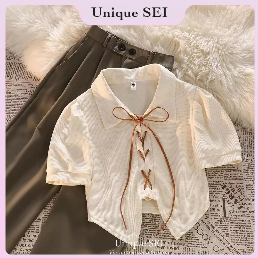 Áo Thun Polo Tay Ngắn Cổ Bẻ Phối Thời Trang Mùa Hè