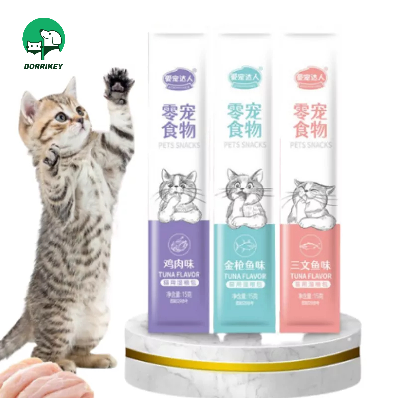 DORRIKEY Súp thưởng cho mèo cún siêu rẻ siêu ngon thú cưng (15g) LI0275