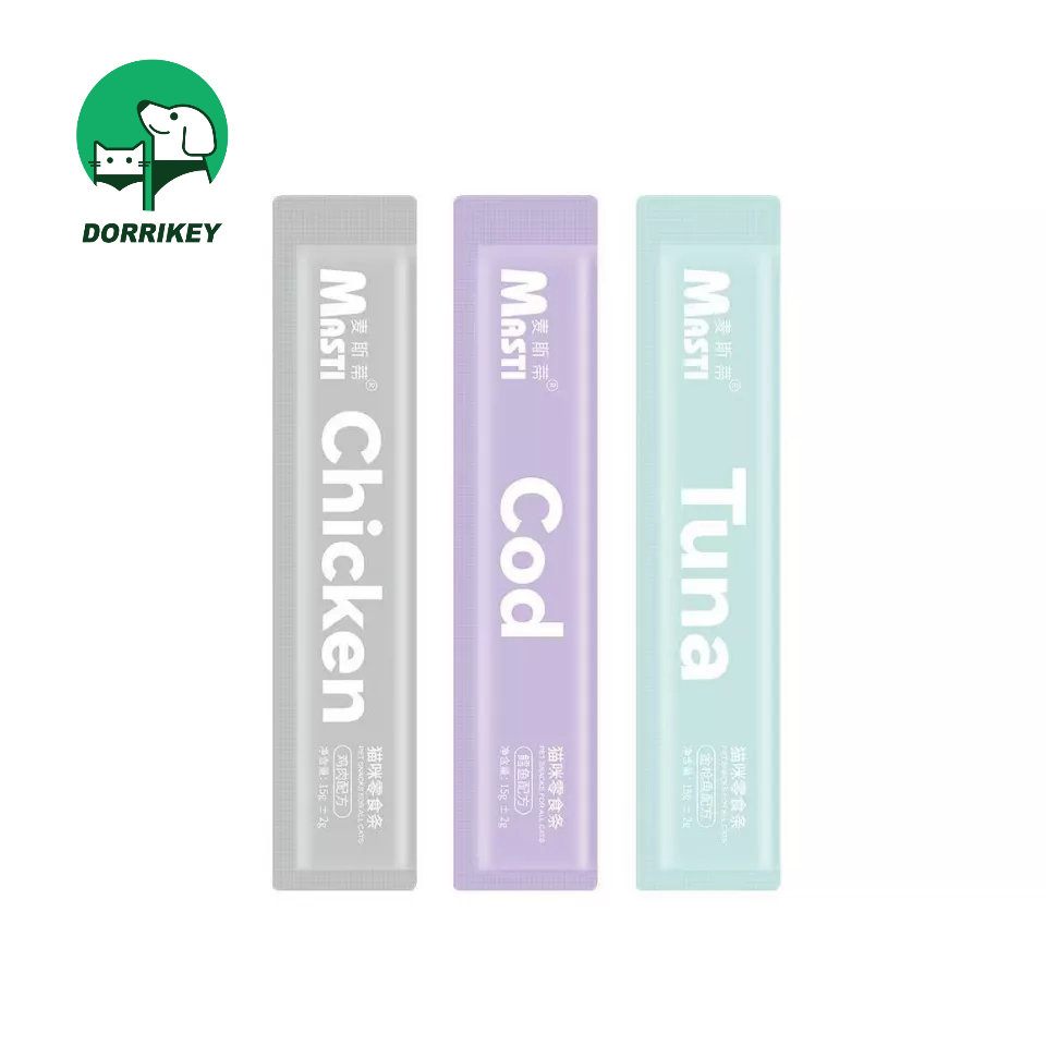 DORRIKEY Súp thưởng cho mèo , cat food đầy đủ dinh dưỡng giá rẻ thanh 15gr LI0283