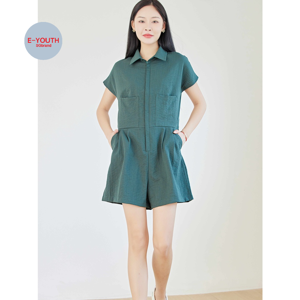 Eyouth 1745 Bộ Áo Liền Quần Hai Dây Bằng Vải Lanh cotton Dành Cho Nữ | BigBuy360 - bigbuy360.vn