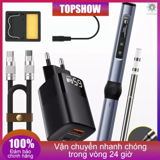 Trạm hàn điện tử màn hình oled 0.87inch bằng hợp kim nhôm có thể điều chỉnh nhiệt độ