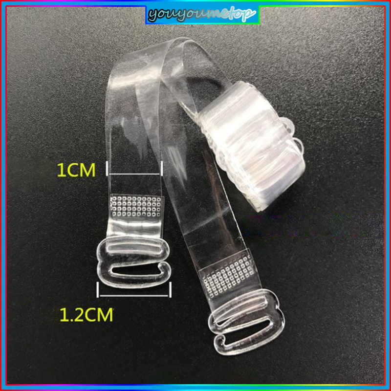 Cặp dây áo ngực trong suốt 1cm co giãn tốt tiện lợi