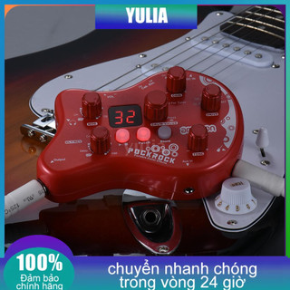 Phơ đàn guitar điện Ammoon PockRock gồm 15 hiệu ứng 40 giai điệu trống chuyên dụng