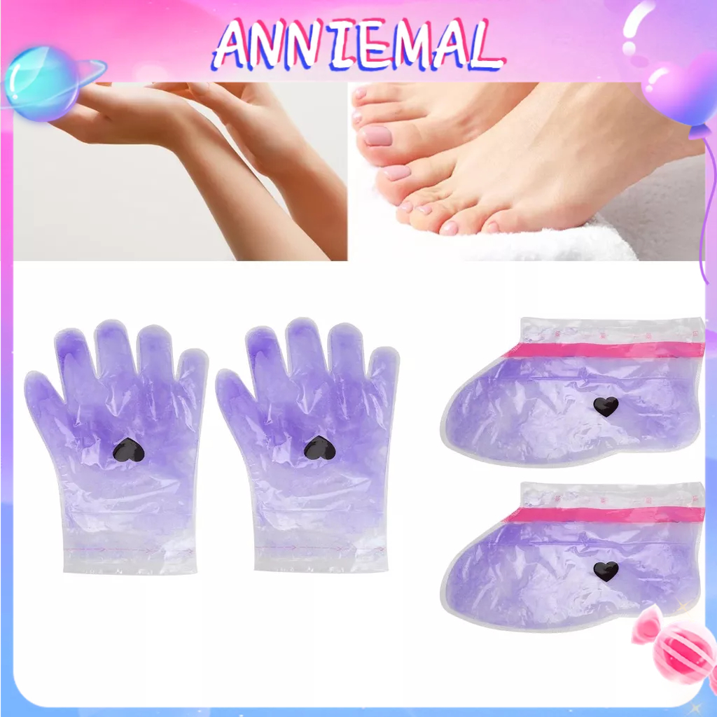 ANNIEMAL Găng tay Sáp Paraffin Chữa bệnh Làm mềm mịn Da Điều trị Chăm sóc Mặt nạ cho Bàn chân