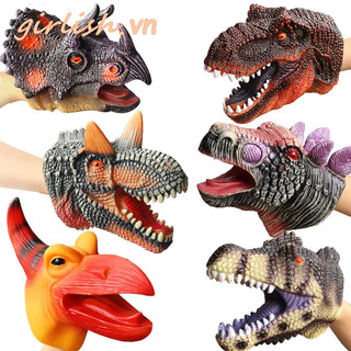 Đồ Chơi Con Rối Đeo Tay Bằng Cao Su Mềm Hình Khủng Long Tyrannosaurus Rex Megalodon