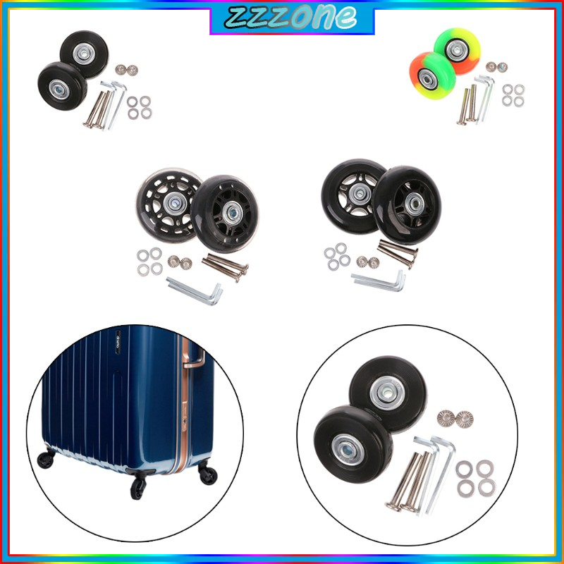 Set bánh xe xoay 360 độ thay thế cho vali đựng hành lý
