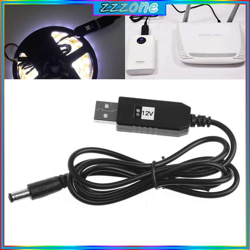 Dây cáp chuyển đổi USB DC 5V qua DC 12V 2.1x5.5mm