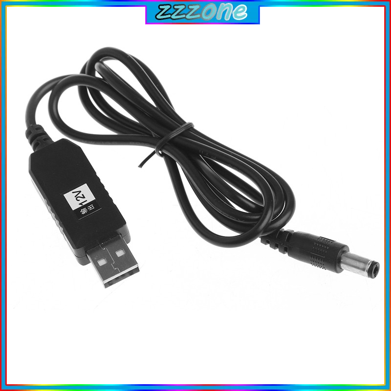Dây cáp chuyển đổi USB DC 5V qua DC 12V 2.1x5.5mm
