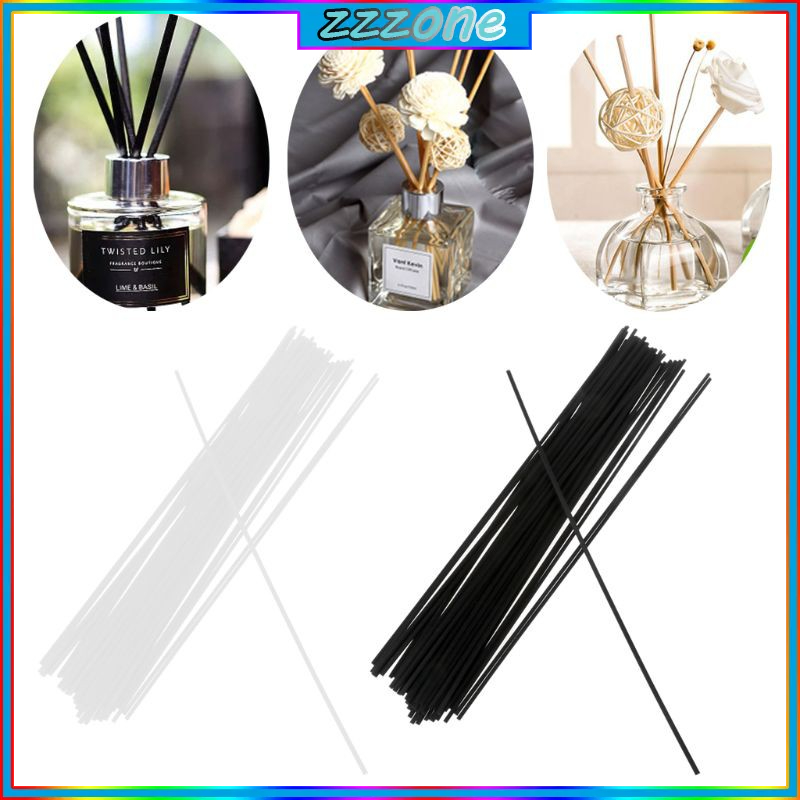 Bộ 50 que chất liệu sợi khuếch tán tinh dầu kích thước 30cmx3mm