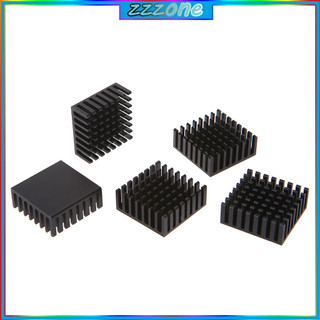 Bộ 5 khối tản nhiệt 25 * 25 * 10mm bằng hợp kim nhôm dành cho máy tính