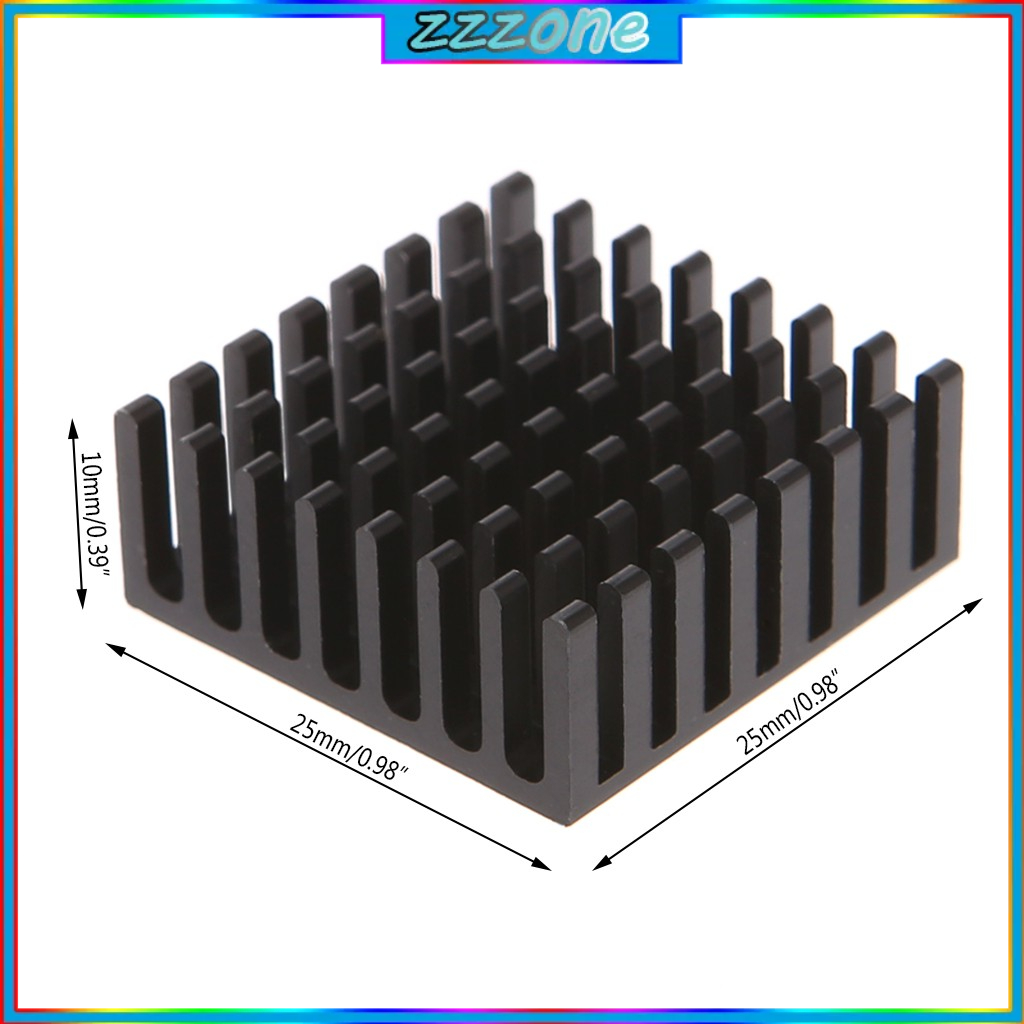 Bộ 5 khối tản nhiệt 25 * 25 * 10mm bằng hợp kim nhôm dành cho máy tính