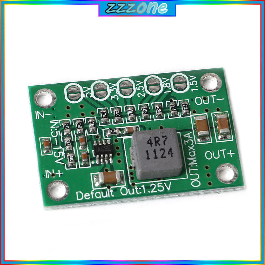 Bo Mạch Giảm Áp Từ 5-16V Xuống 1.25V 1.5V 1.8V 2.5V 3.3V 5V 3A