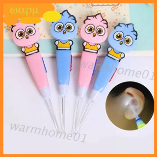 Dụng cụ lấy ráy tai có đèn LED hình cú mèo đáng yêu cho bé