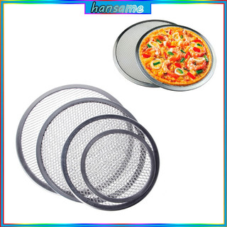 Khay lưới nướng pizza hình tròn bằng nhôm
