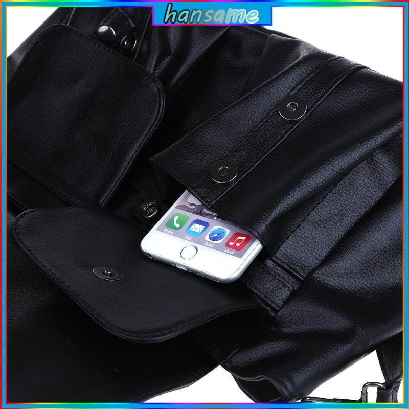 Túi xách đeo vai phối đầu lâu đinh tán thời trang punk cá tính dành cho nữ