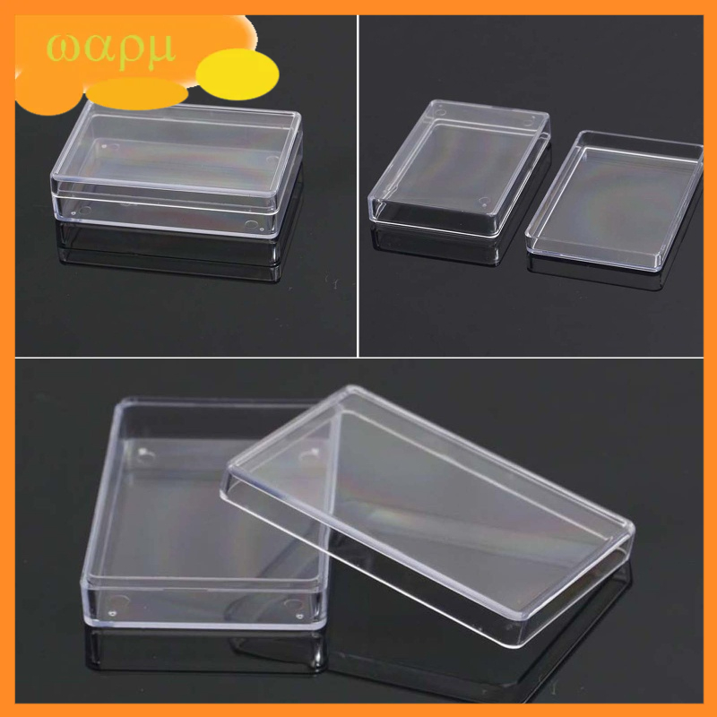 Rectangular Transparent Plastic Storage for Case Playing Card Container for Club