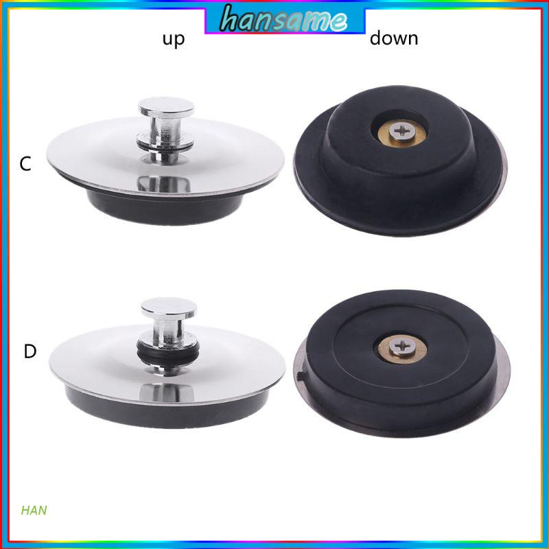 Nắp Chặn Lỗ Thoát Nước Bồn Rửa/Bồn Tắm Nhà Bếp/Phòng Tắm Bằng Cao Su Và Inox