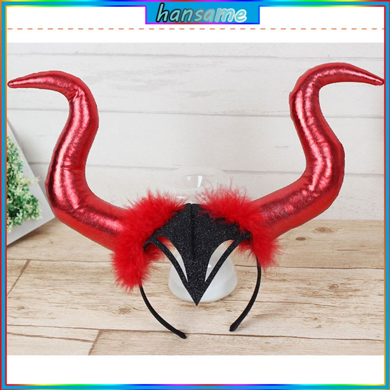 Băng Đô Cài Tóc Hình Sừng Quỷ Hóa Trang Halloween