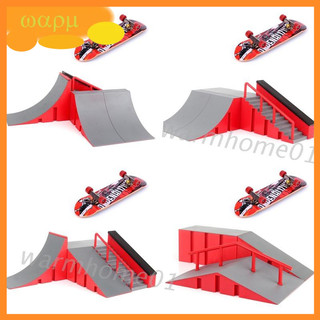 WM Finger Skate Park Kit Ramp Part with 1 Finger Skateboard Mini Scooter Scene Prop