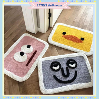 SPIRIT Bathroom Thảm cửa trong nhà Thấm nước trải sàn cho phòng tắm gia đình Nhà vệ sinh Hoa văn đáng yêu