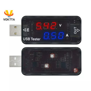 Usb kiểm tra dòng điện và vôn kế voktta hai hàng