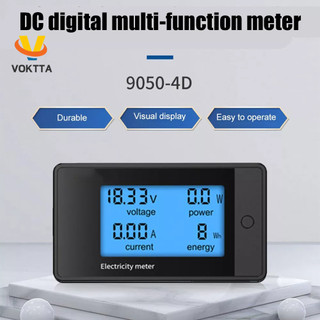 Đồng hồ đo điện áp dc8-100v 20a 50a 100a 200a 200a 100a 200a màn hình lcd voktta 9050-4d