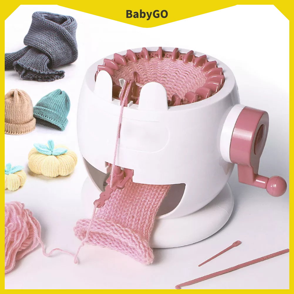 ● BabyGo Tự Làm Tay Dệt Máy Đan Đồ Chơi Giáo Dục Cho Trẻ Em Mũ Thủ Công Khăn Áo Len