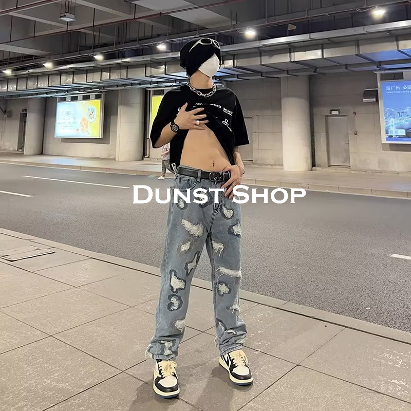 Dunst Shop  quần jean ống rộng quần nam ống rộng quần 2023 NEW DS0801  Chất lượng cao Unique Phong cách fashion C97BG3E 36Z230909