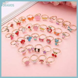 Set 5 chiếc nhẫn kiểu dáng hoạt hình dễ thương cho bé