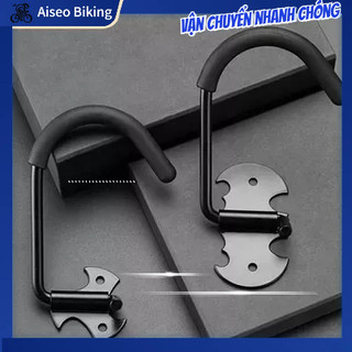 Giá móc treo xe đạp gắn lên tường Móc Treo Vật Dụng/Xe Đạp Gắn Tường Bằng Kim Loại Chống Trượt Aiseo Biking