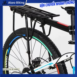 Gác baga nhôm xe đạp kẹp cốt yên kệ yên sau gác baga gắn thêm phía sau cho xe đạp vào cốt yên aiseo biking