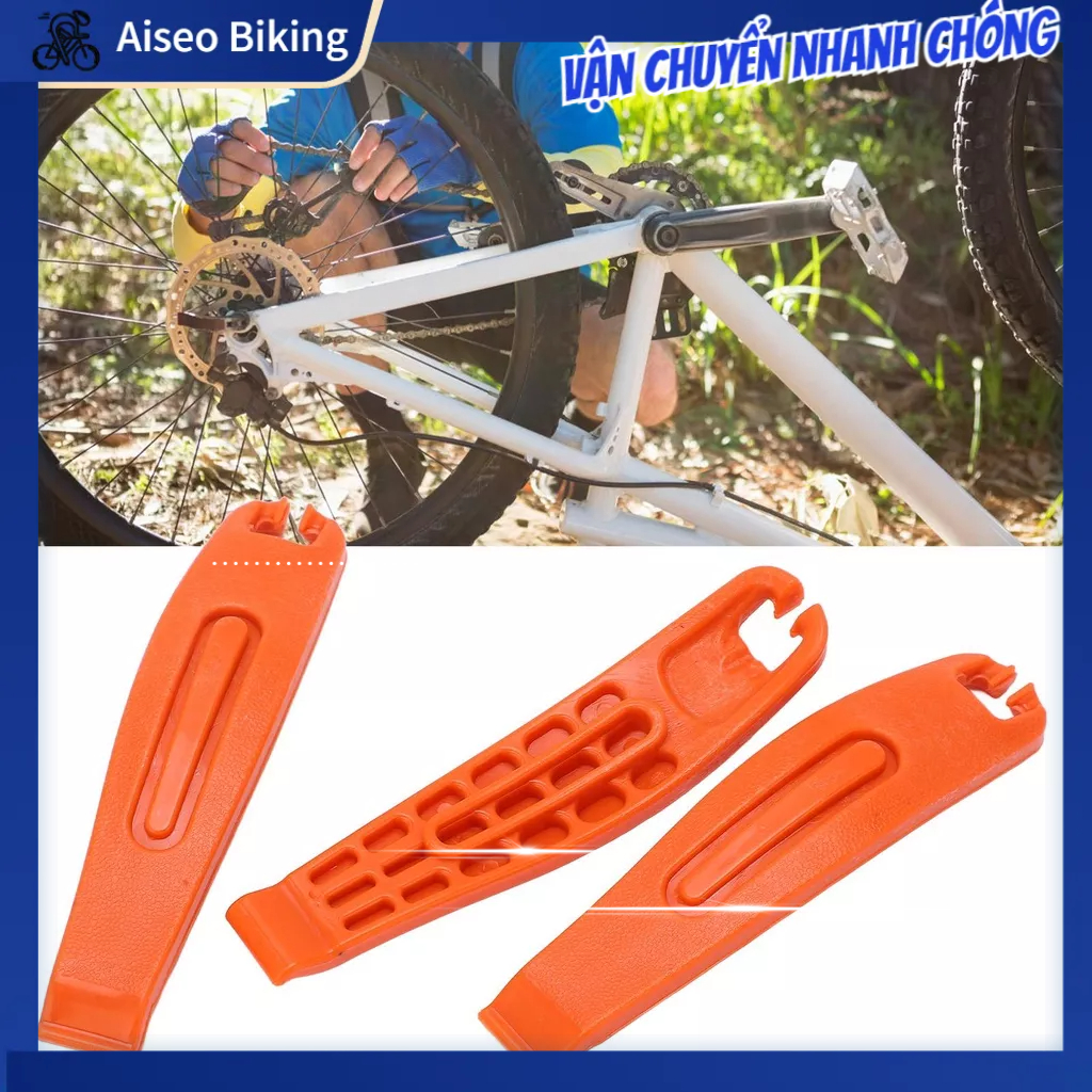 Aiseo Biking 3 Đòn Bẩy Lốp Xe Đạp Cao Cấp Công Thái Dụng Cụ Tháo Cho Đường Bộ Và Cam