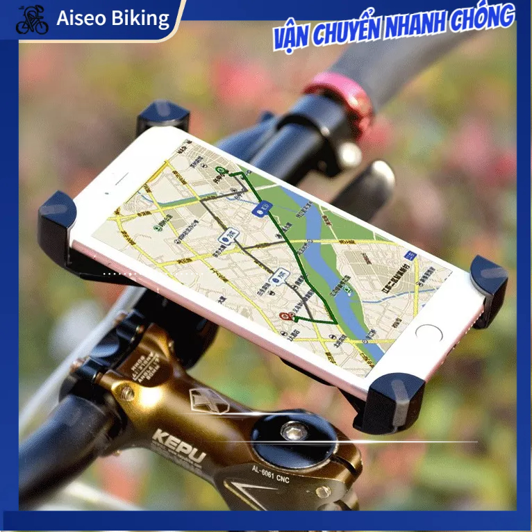 Giá Đỡ Điện Thoại Xe Máy Xe Đạp 3 5‑7 inch Xoay 360 độ có thể điều chỉnh Aiseo Biking
