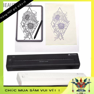 Máy In Scan Hình Xăm, Máy photocopy chuyển hình xăm nhiệt nhỏ in rõ ràng với pin 1200mAh BeautyTop01