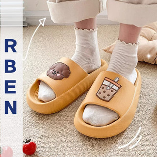 Dép RENBEN mang trong nhà chống trượt mềm mại đáng yêu dành cho cặp đôi