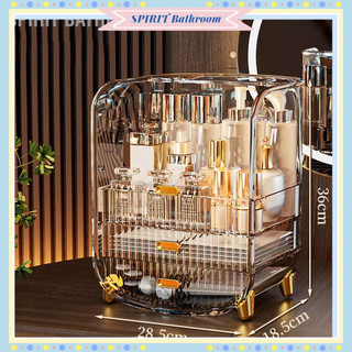 SPIRIT Bathroom Hộp đựng đồ trang điểm chống bụi Công suất lớn bằng acrylic trong suốt cho nguồn cung cấp mỹ phẩm