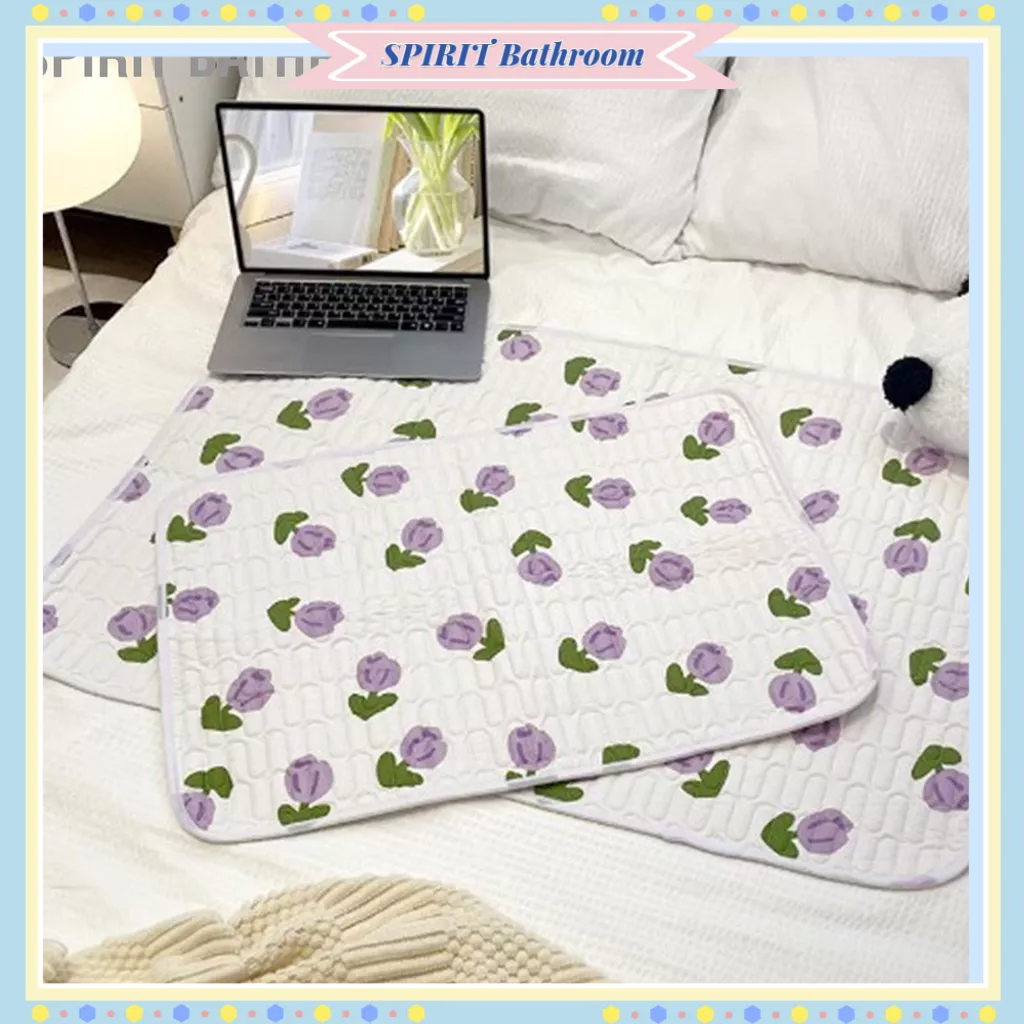 SPIRIT Bathroom Nệm nước tiểu Tấm bảo vệ 2 mặt Vỏ bọc Chống rò rỉ Không trơn trượt Có thể giặt được Bông tinh khiết không thấm