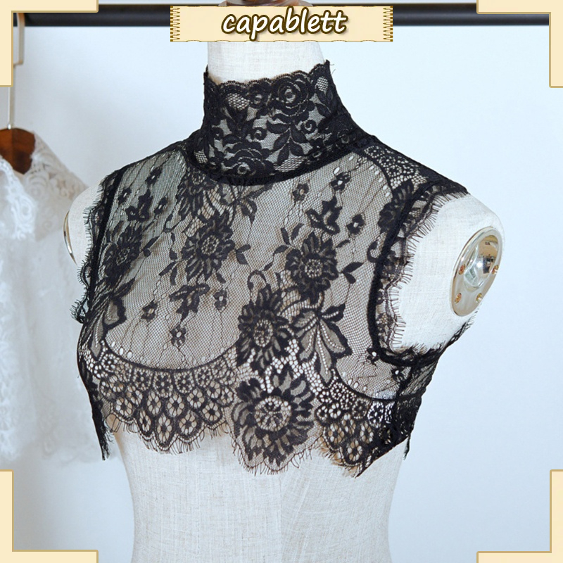 Cổ áo giả thêu ren có thể tháo rời cho nữ