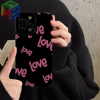 Thích hợp cho iPhone 11pro Max 14 Pro Max 11 12 / 13 / 15 / 16 / 17promax / 7 / 8plus XR xMax Ốp điện thoại Red Love bao gồm tất cả vỏ mềm chống sốc da cừu