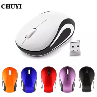 CHUYI Chuột không dây Mini 1600DPI Kèm Đầu Nhận USB Tiện Dụng