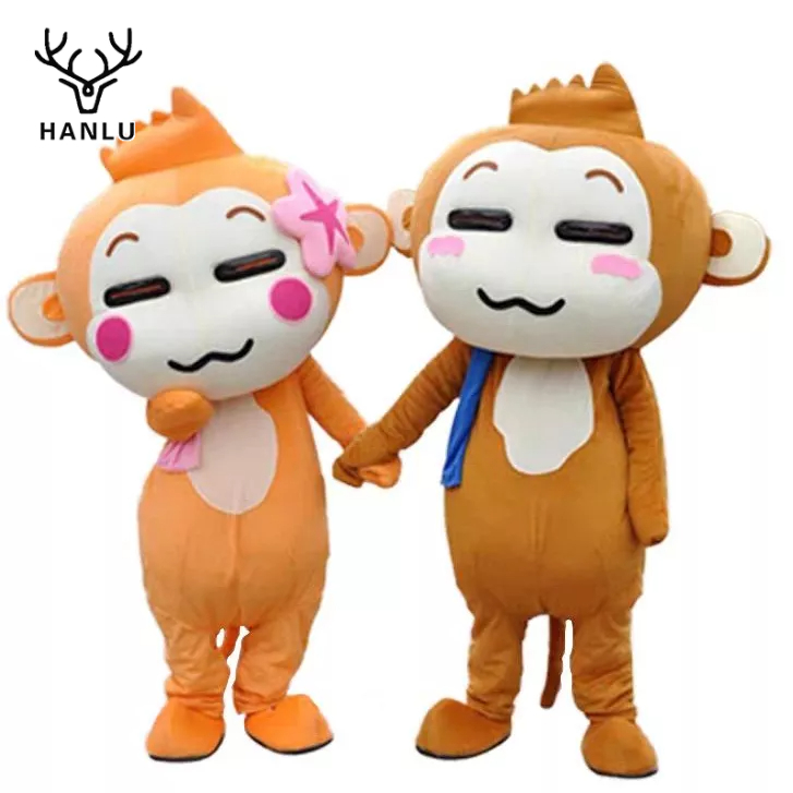 Hanlu cartoon puppet quần áo youxi monkey hip-hop đi bộ đạo cụ quảng cáo vải chất lượng cao