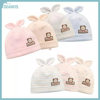 Mũ Beanie Cotton Mềm Mại Đính Tai Thỏ Hoạt Hình Dễ Thương Cho Bé Sơ Sinh