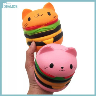 Đồ chơi xốp squishy giảm stress hình bánh hamburger 3.5 inch cho bé