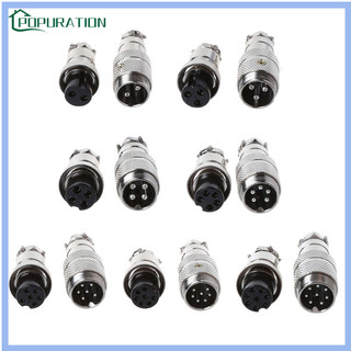 Bộ Phích Cắm Lỗ Cắm Nối GX16 Hàng Không 2/3/4/5/6/7/8 Chân
