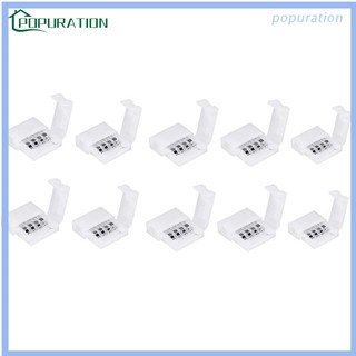 Set 10 Đầu Nối Đèn Led 4 Pin 10mm Rgb