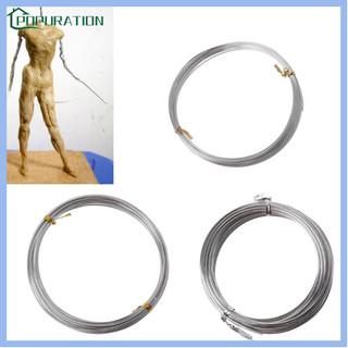 pop* Silver Metal Flexible Anodized Aluminum Armature Wire DIY Sculpture and Crafts