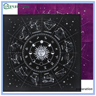 Khăn nhung trải bàn 12 chòm sao chiêm tinh chơi bài tarot