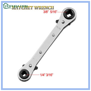 Cờ lê bánh cóc 2 đầu 3/ 16" 1/ 4" 5/ 16" 3/ 8" dành cho máy điều hòa không khí/ tủ lạnh