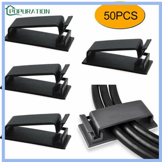Set 50 Kẹp Cố Định Dây Điện Dán Tường Tiện Dụng
